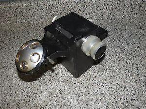 `++ MICROSCOPE  5 PLACE OBJECTIVE TURRET - 20mm -w/ LARGE ADJUSTING BLOCK / MOUNT