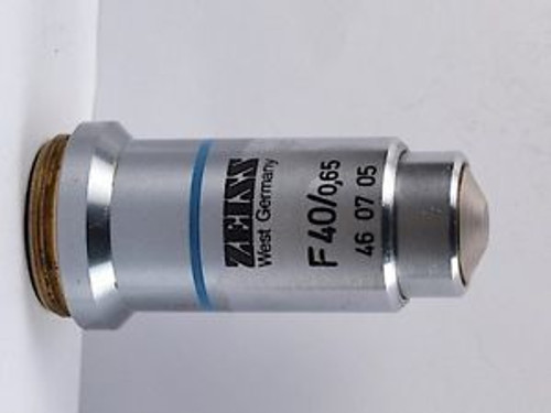 Zeiss F 40x /.65 160mm TL Microscope Objective