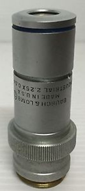 BAUSCH & LOMB INDUSTRIAL 2.25X0.04 N.A MICROSCOPE OBJECTIVE