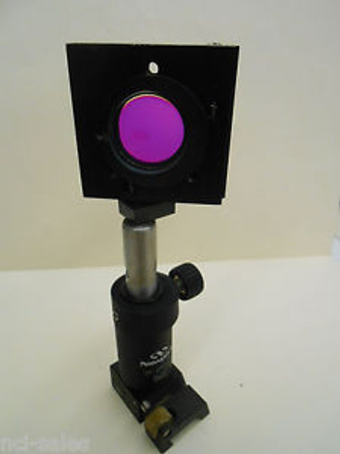 NEWPORT MM-2A 25mm MIRROR MOUNT & PINK FILTER ON NEWPORT M-VPH-2 HOLDER