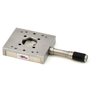 Micro-Controle 59mm x 50mm Linear Stage w/ 18mm Travel and Micrometer