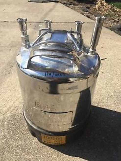 Millipore Corp / Alloy Products Corp. 10 Liter 316SS Dispensing Pressure Vessel