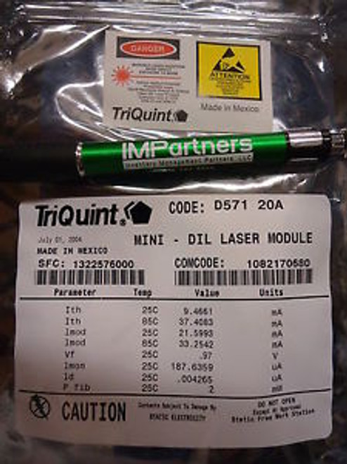 TriQuint D571-20A Mini DIL Laser Module. Brand New!