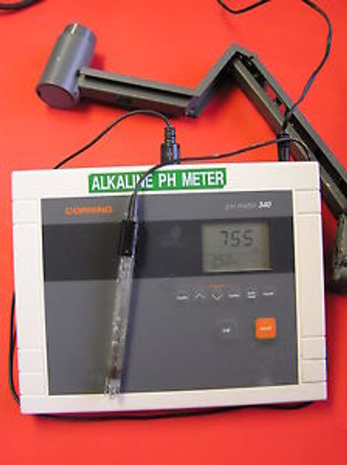 CORNING pH meter - model 340 / serial # 3773 - with probe and power supply