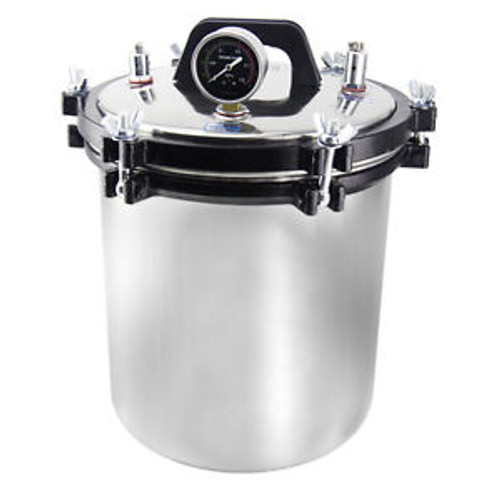 Stainless Steel 18L Steam Autoclave Sterilizer Dental Medical Tattoo Pressure