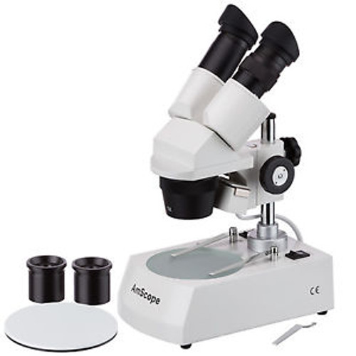 Binocular Stereo Microscope with Top & Bottom Lights 5X-10X-15X-30X