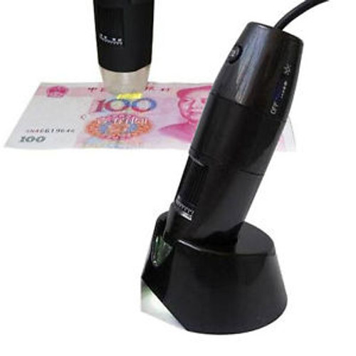 2.0MP 10X-200X USB Digital Microscope UV Ultra-Violet LED Light for Win / Mac OS