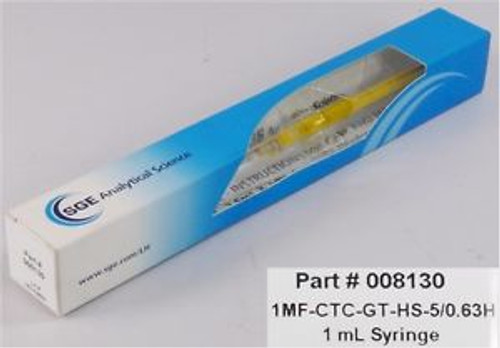 NEW SGE Analytical Science (P/N:008130) Syringe 1MF-CTC-GT-HS-5/0.63H 1mL