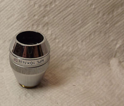 Leitz NPL Fluotar 10X/0.20 ?  DF - Dark Field Microscope Objective Lens