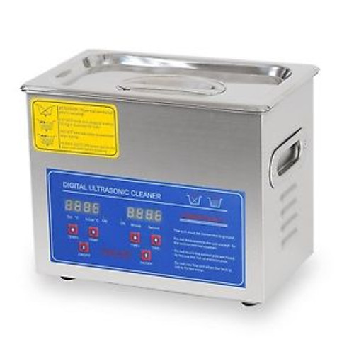 AW 3L Stainless Steel Ultrasonic Cleaner w/ Heater Timer Basket Part Jewelry ...