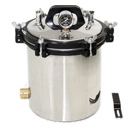 18L Autoclave Sterilizer Cooker Steam Medical High Pressure High Level