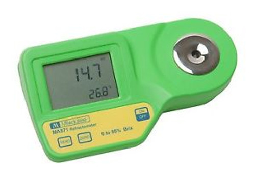 Milwaukee MA871 Digital Sugar Refractometer with Automatic Temp Compensation ...