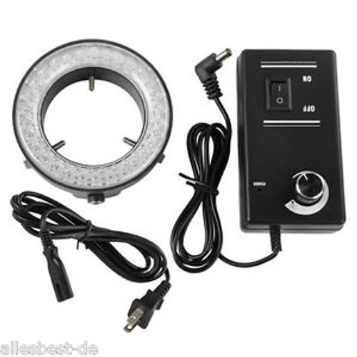 60 LED Ring Light illuminator Lamp for Stereo Microscope + Adapter + Transformer