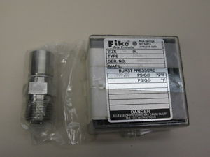 Fike Safety Rupture Disc Assembly - Stainless - 1/2 in. Orifice - 1900 psig