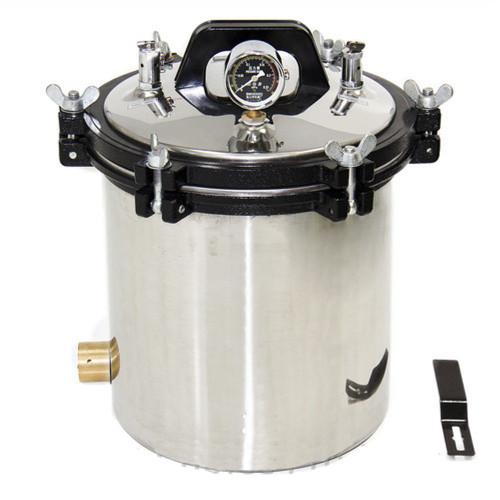 18L AUTOCLAVE STERILIZER SCIENTIFIC RESEARCH SURGICAL DRESS STAINLESS STEEL