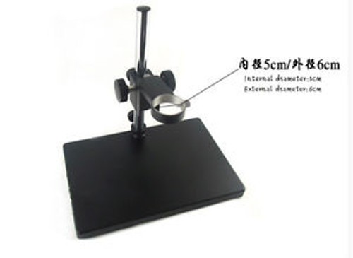 Metal Boom Stereo Microscope Camera Table Stand Holder 50mm Ring