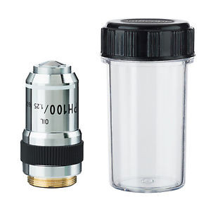 AmScope PH100X 100X (Oil) PH Achromatic Microscope Objective