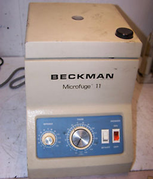 BECKMAN MODEL 11 MICROFUGE LAB CENTRIFUGE CATALOG 343120  120 VOLT