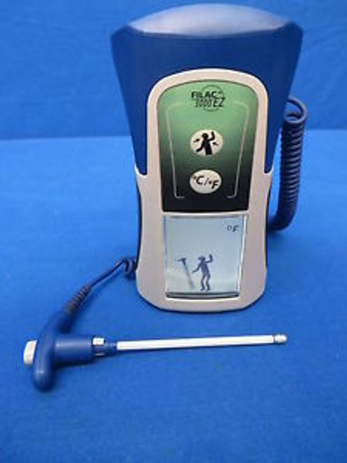 Kendall Filac 3000 EZ Portable Handheld Thermometer with Oral Temperature Probe