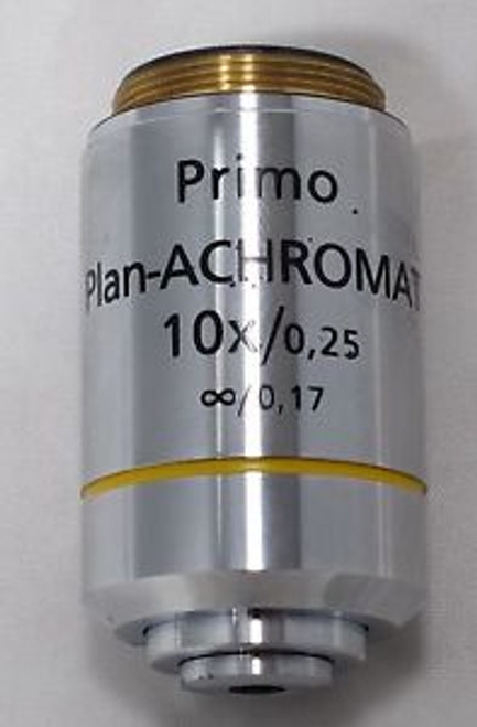 Zeiss Primo Star Microscope Objective Plan-ACHROMAT 10x/0,25 415500-1601