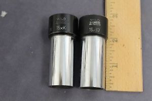 Wild Heerburg Microscope Eyepiece  15xW/K   23mm Diameter