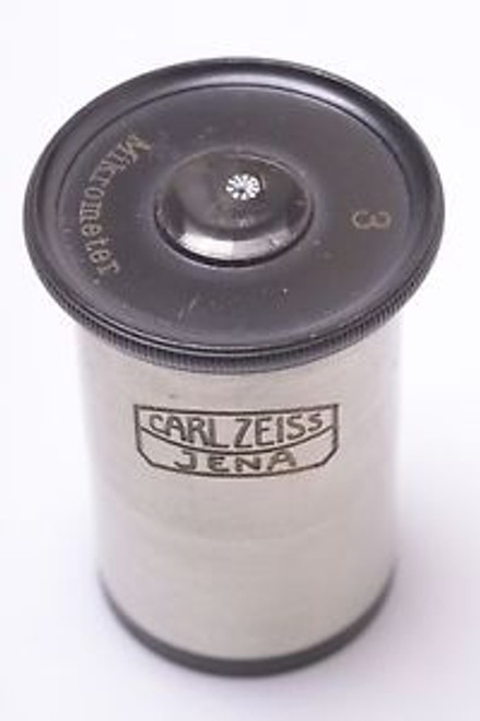 CARL ZEISS MICROMETER, MIKROMETER EYEPIECE NO.3 MICROSCOPE OCULAR LENS