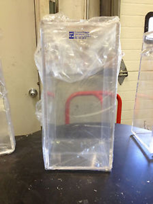 Acrylic Transparent 3/8 Thick Waste Container Beta Shields 7.5 x 7.5 x 18 New!
