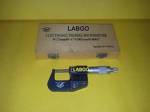 Electronic Digital Micrometer 0-25mm/0-1?ö  LABGO NM17