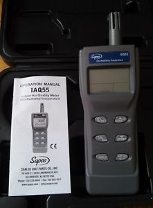Supco IAQ55 Carbon Dioxide Meter With Case and Manual
