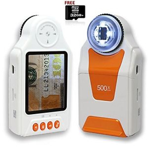 Indigi?« Digital Mobile Pocket Magnifier Microscope 500x ZOOM w/ 2.7 Color LCD
