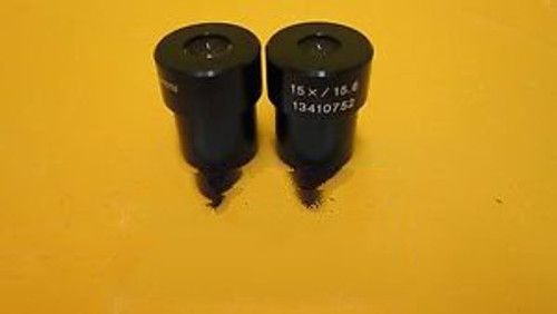 Leica Leitz 13410752 Microscope Eyepiece Set 15x/15.6 Used Working