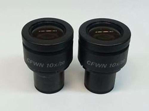 Pair of CFWN 10X/20 Microscope Eyepieces Excellent Condition