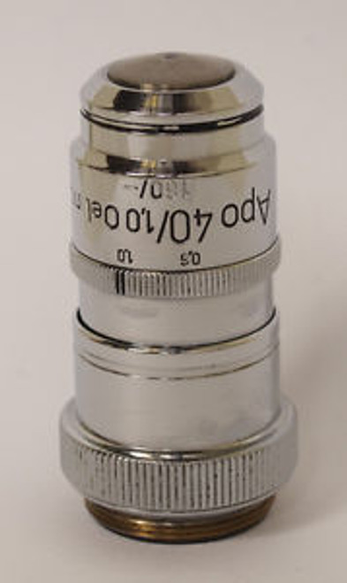 Zeiss Apo 40/1.0 Oil mJ 160/- 40x Microscope Objective with Iris