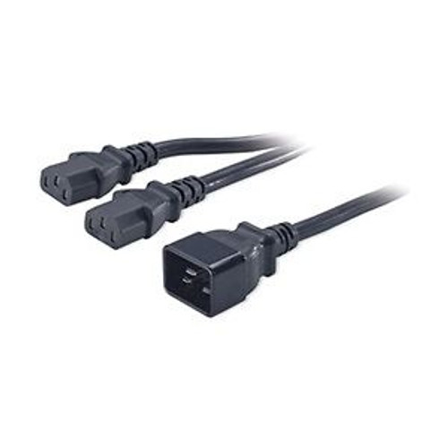 Power Cord, 2 Iec C13 To Iec C20, 1.5Ft