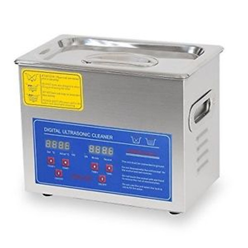Heated Ultrasonic Cleaner For Small Parts Jewelry Bullet Glasses Digital Timer