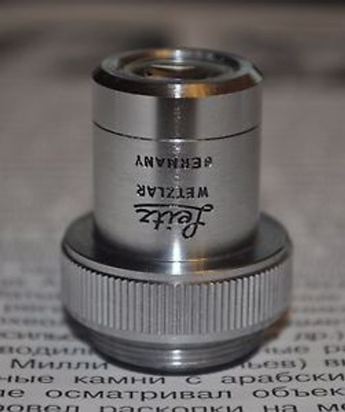 LEICA LEITZ WETZLAR MICROSCOPE NPL 5X/0.09 P OBJECTIVE LENS