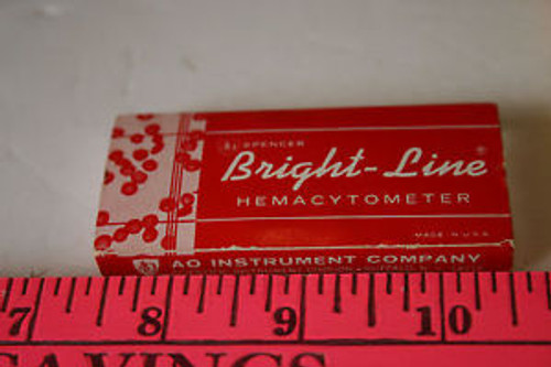 VTG SEALED AMERICAN OPTICAL Bright Line Spencer Hemacytometer Counting Chamber