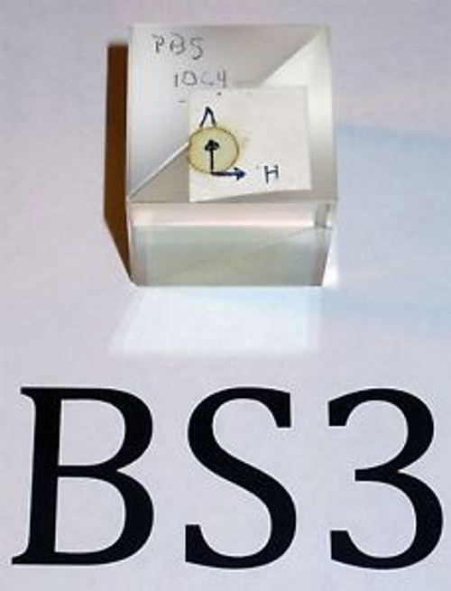 Polarizing Beamsplitter Cube for 1064 nm wavelength. 1 x 1 x 1 (BS3)