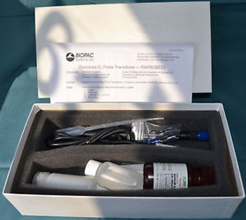 Biopac RXPROBE-O2 Probe Vernier Disolved Oxygen Kit Probe BTA Connector New