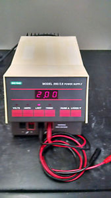 BIORAD ELECTROPHORESIS POWER SUPPLY- MODEL 200, ID# 10467