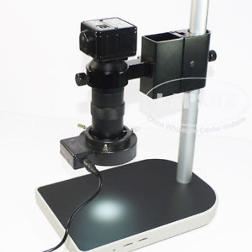 2.0MP HD Industrial USB-200 Digital Microscope Camera + C-mount Lens + Stand US