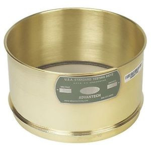 ADVANTECH 200BS8W4 Sieve, #200, B/S, 8 In, Wash 4 Deep