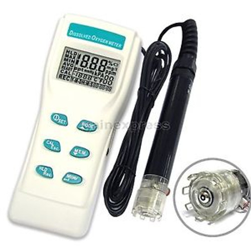 Professional Dissolved Oxygen DO Meter Digital Pressure Salinity Monitor Tester