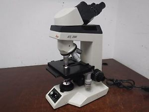 Microscope Leica ATC 2000 Binocular Lab Compound w/ 4 Objectives 4x 10x 40x 100x