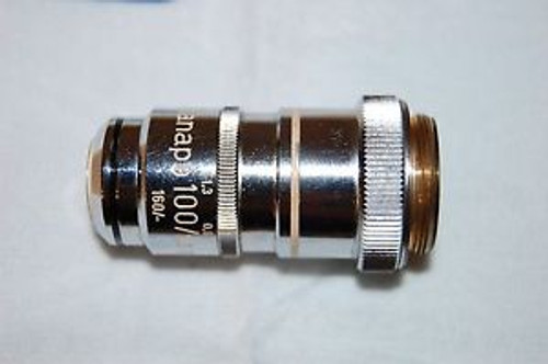 Zeiss Planapo 100/1.3 Oil 160/- 100x Microscope Objective - Excellent +++