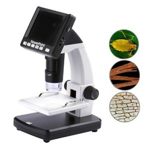 Digital Microscope 8 LEDs 300X 5 Mega Pixels 3.5 inch LCD Endoscope + Warranty