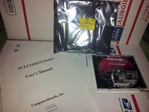 Computer Boards Inc PCI-COM232/2 Dual Port RS-232 Interface W/ Manual & Software