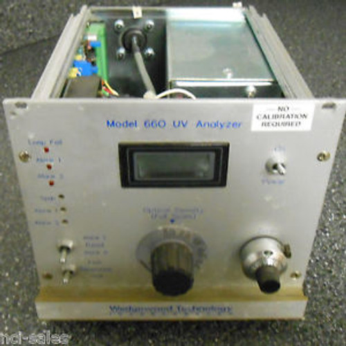 WEDGEWOOD TECHNOLOGY INC MODEL 660 UV ANALYZER AND CORDS NO TOP COVER PLATE