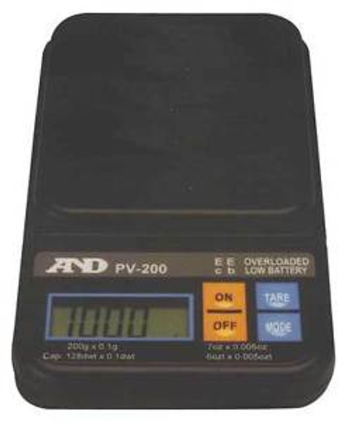 A&D WEIGHING PV-500 Dgtl Pocket Scale, Plstc Pltfrm, 500g Cap.