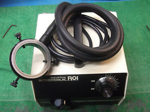 ROI 150 LIGHT SOURCE ILLUMINATOR 30-2500-00 W/NEW PHILIPS BULB/FIBER OPTIC RING